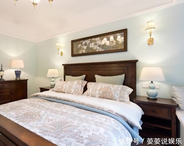 装修|160㎡清新蓝绿的美式装修，温馨三居室，是家的感觉