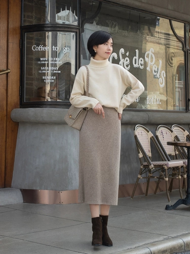 针织 温柔浪漫的小清新穿搭示范,这几套简约又日常,照着穿准没错