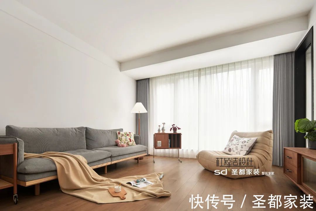 原木|116㎡开放式布局家装，原木北欧风装修治愈现代繁忙的心灵