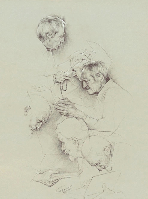 艺术家!伊朗艺术家莫提.Katouzian 素描作品欣赏