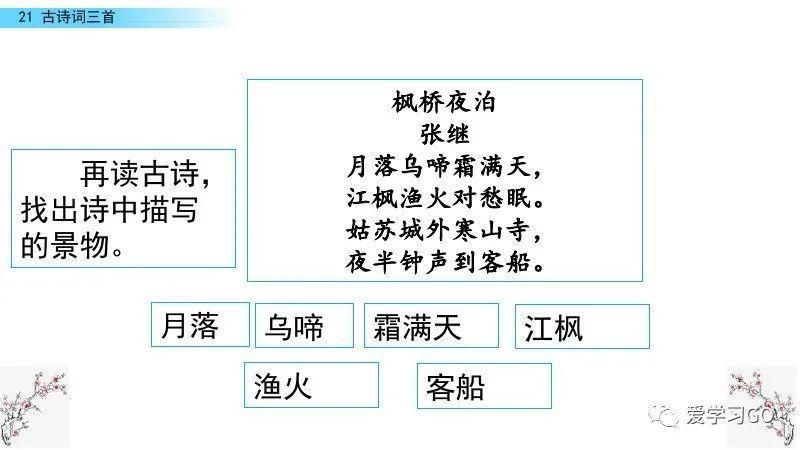  编版|部编版五年级上册第21课《古诗三首》图文讲解+知识要点