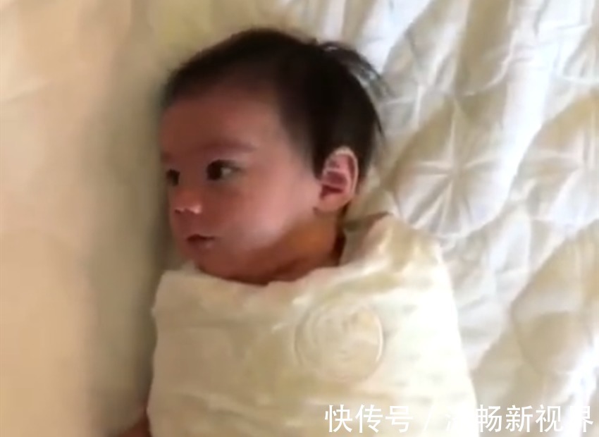 宝宝|萌娃被亲妈襁褓成“毛毛虫”一般走红,网友解放的那一刻萌化了