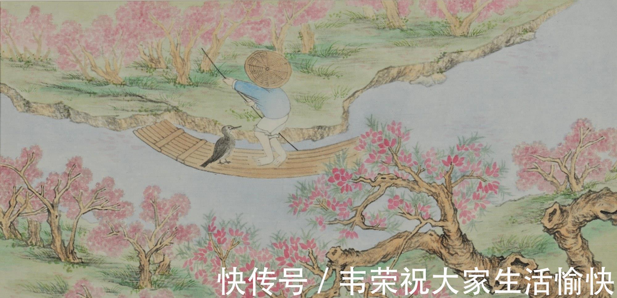 唐诗三百首$张旭借桃花源意境，写下一首空灵新颖的佳作，被选入唐诗三百首