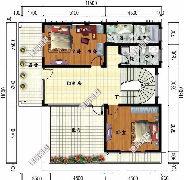 造价|两栋带玻璃房设计的别墅,第一栋简约造价低,25万可拿下