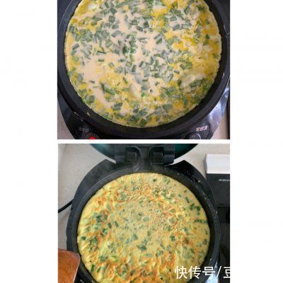 薄饼|别再出去吃了，韭菜鸡蛋饼-妈妈早餐自己做更好吃