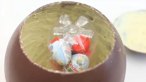 用气球制造巧克力蛋,过程真的好简单在家可以尝试做一下