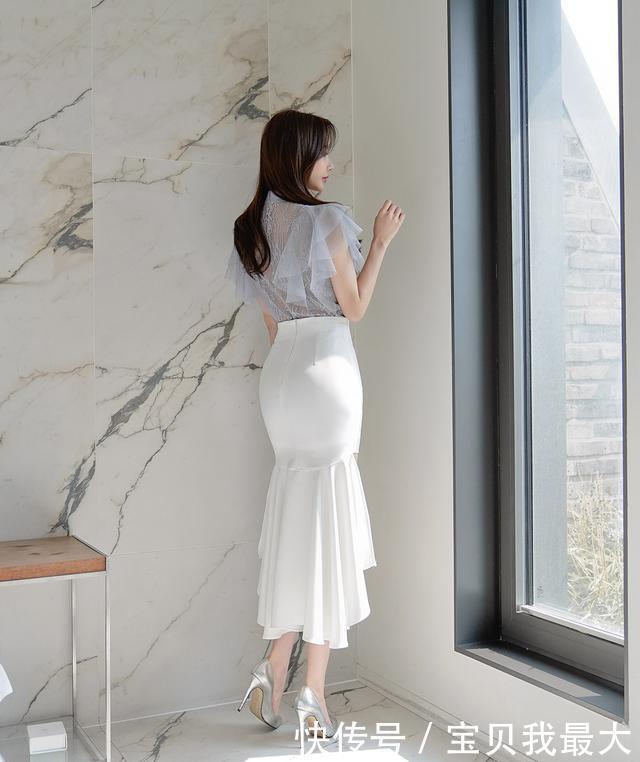 女神孙允珠时尚穿搭薄纱微透裙装,性感迷人