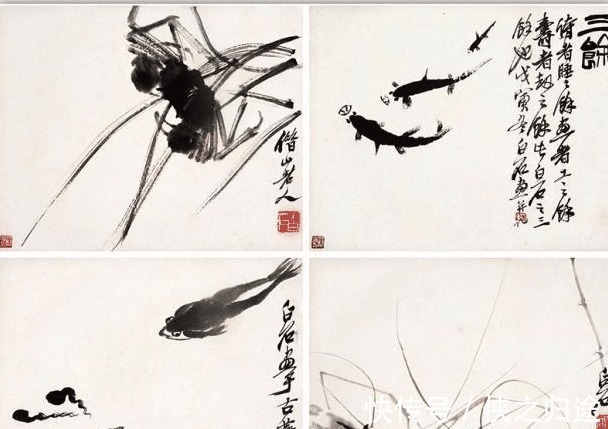 徐悲鸿!齐白石把鸽子画成了鸡,徐悲鸿见状,赶紧补画一根竹子!