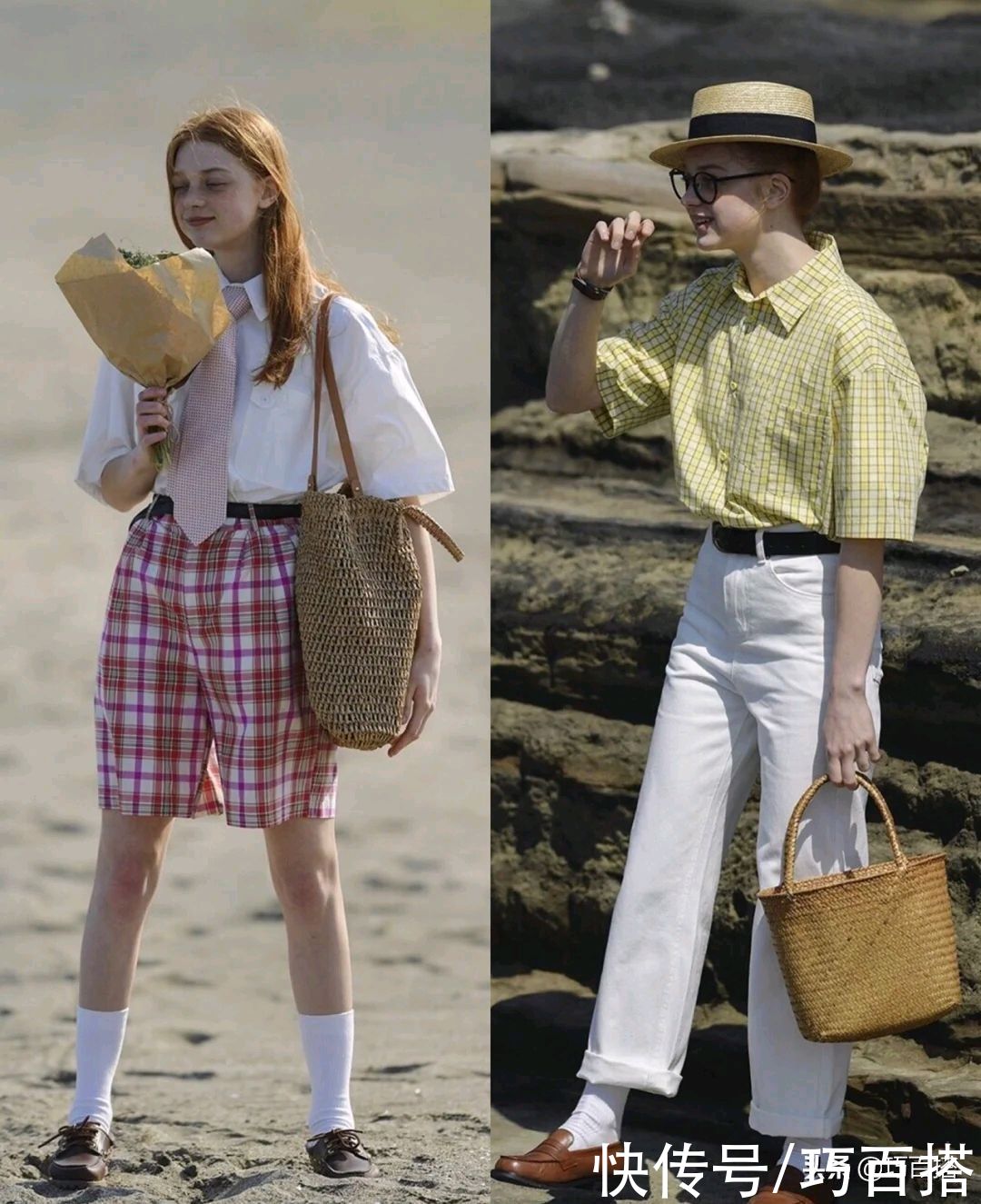 学生党旅游怎么搭配？18套英伦复古风穿搭，日常度假穿都很亮眼