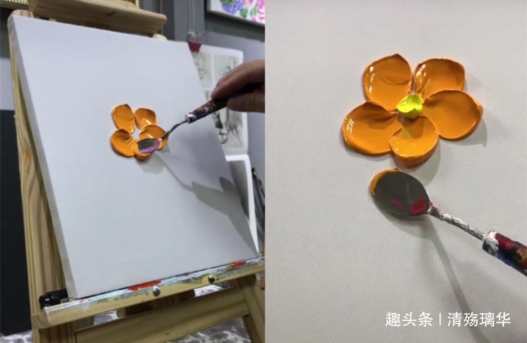 颜料!美术老师别人画画费纸,你费颜料!老板画留下,颜料随便拿!