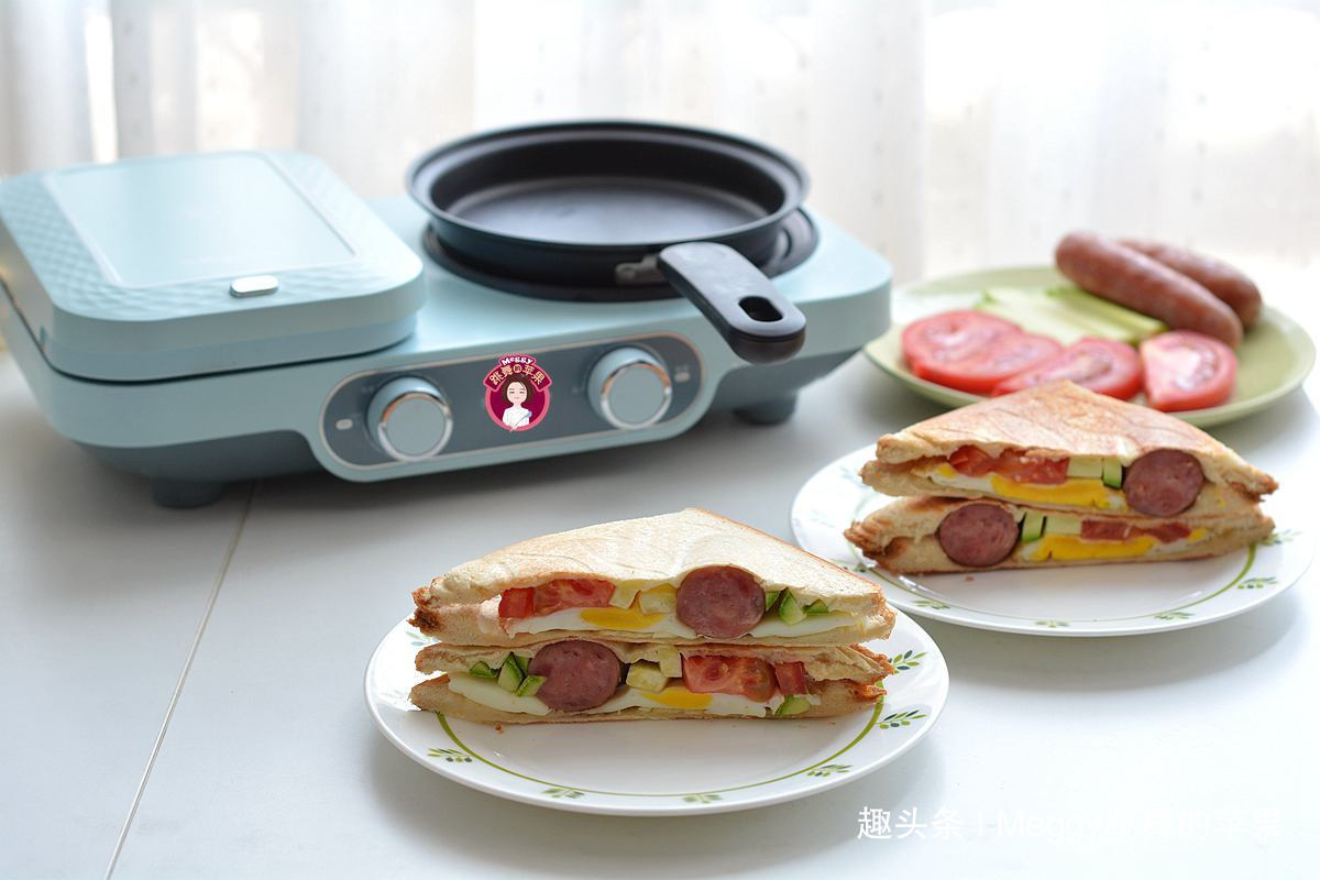 早餐自制三明治,料足味美用时短,比“赛百味”经济实惠,不排队