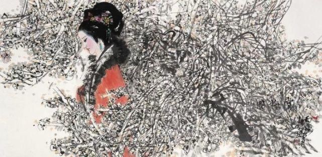 广美教授林墉笔下的女人体国画，俏丽、灵动，勾人魂魄，养眼！