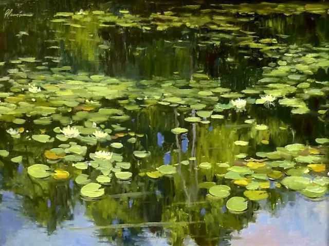 油画#加拿大画家Lili Anne Laurin的风景油画,在形色光影中倾洒出绝美风景