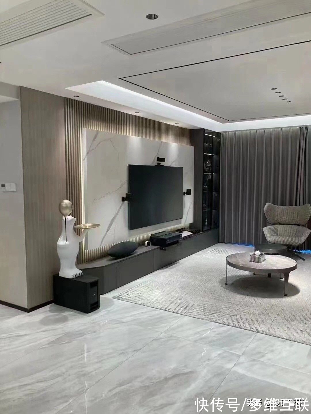 轻奢|126㎡现代轻奢风格装修实景,阳台改成淋浴区,你见过吗