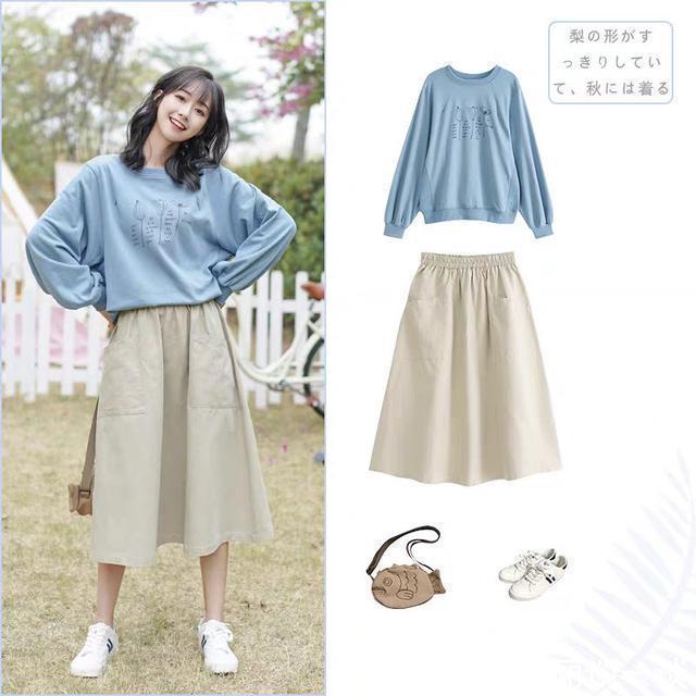 早秋跟着这么穿,时髦又减龄,9套学生装穿搭示范,简单易学