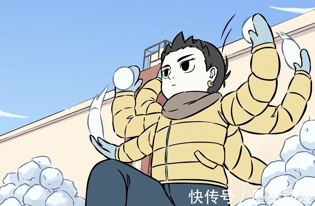 哑奴|非人哉：神仙们打雪仗各显神通，哪吒变身荷叶射手
