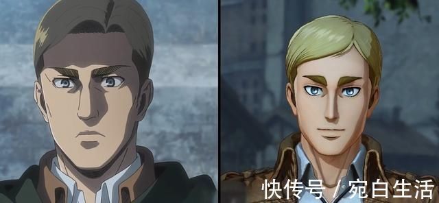 贝特霍尔德|进击巨人动漫游戏画风对比:铠之巨人帅炸,阿尼深刻诠释冰山美人