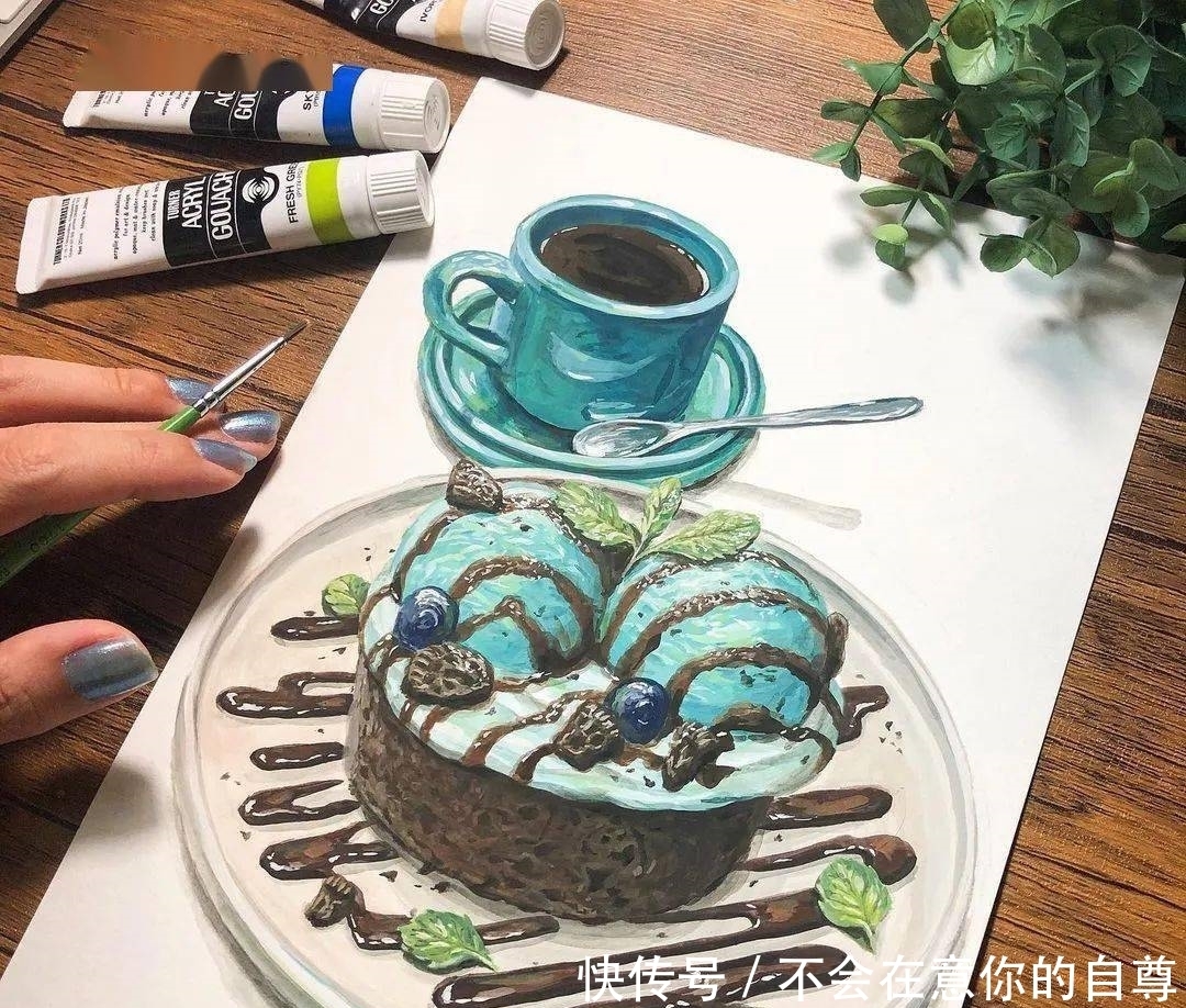 赶紧|好爱这种日系的手绘风格,小姐姐教你画美食,赶紧收藏吧!