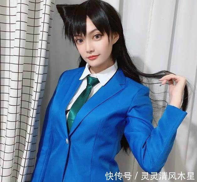 次元壁|突破次元壁的cos高中生cos小兰,漫画腿神还原,猫娘软萌可爱