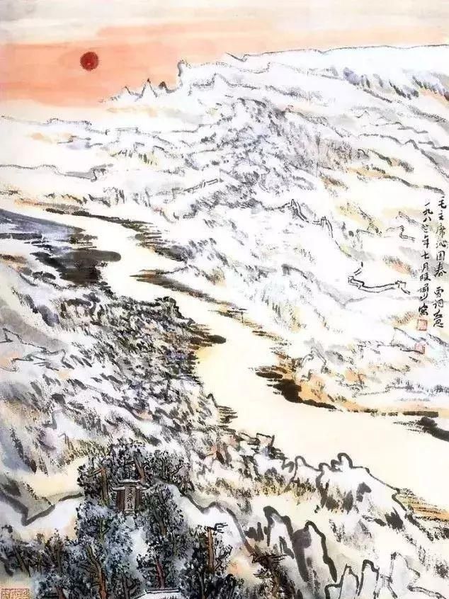  画法|陆俨少：风、雪、雨、雾的画法