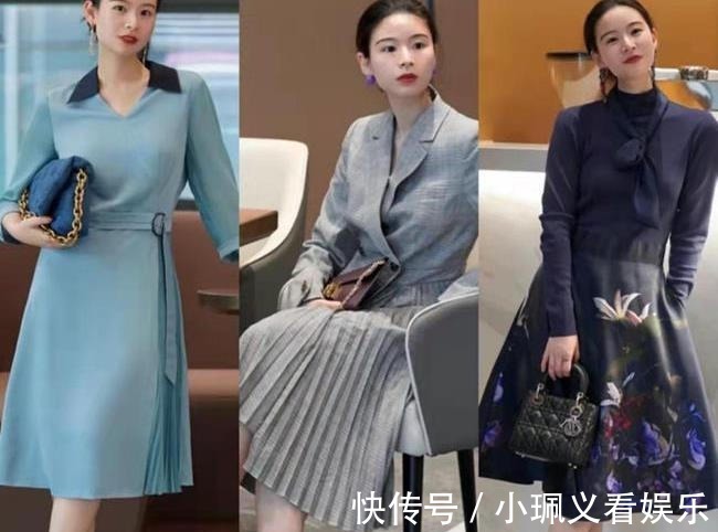 连衣长裙 轻熟女人的时尚、优雅的穿搭，彰显熟龄气质的美感