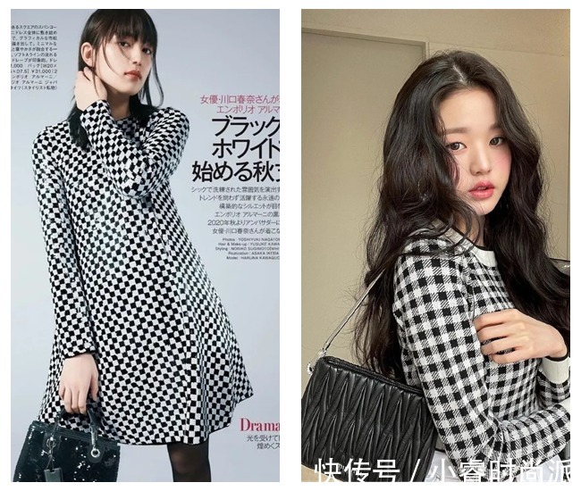 格纹 早春格纹大衣这样穿,不踩雷还很时尚