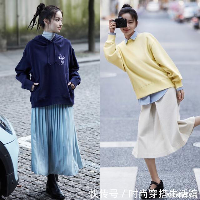 冬天穿卫衣,这样来挑选、搭配,简约大方又气质,适合40岁女人穿