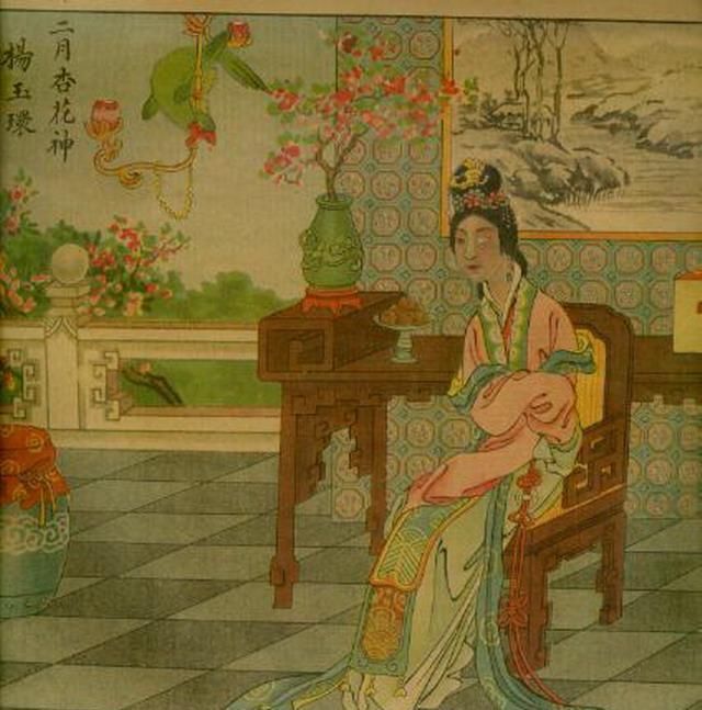 民国|民国条屏版本《十二月花神》每月花神对应一个历史人物