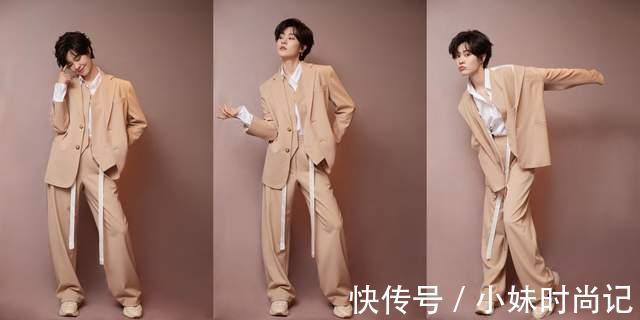 郁可唯|郁可唯的身材真好！白色衬衫搭配绿色马甲，线条可太完美了！