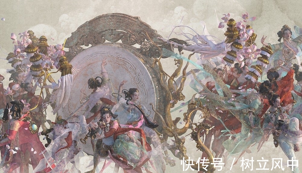 河南卫视!美轮美奂,国画原来还可以这样画,网友:这才是国画应该有的样子