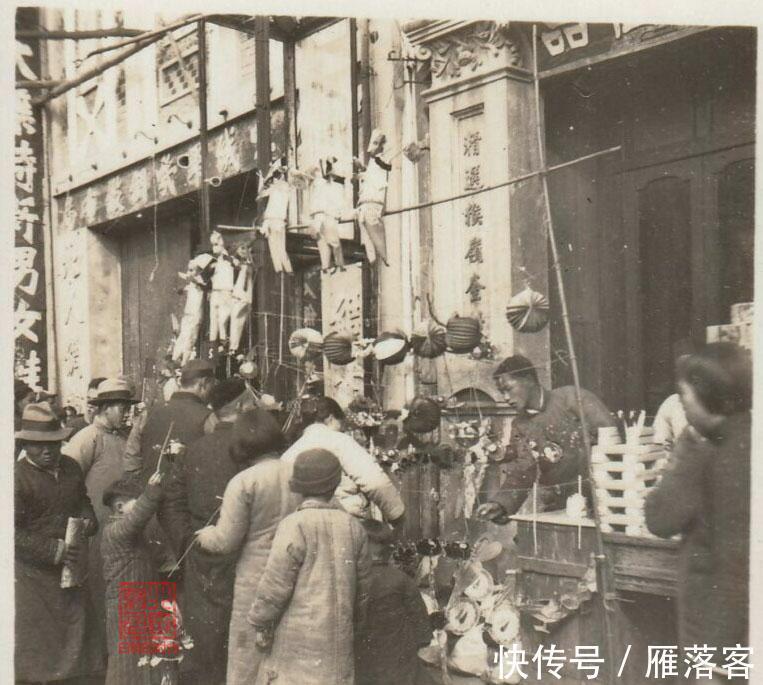 石永源@老照片:1939年的扬州,石永源肉铺、徐沛高粱酒、武庙、运河风景