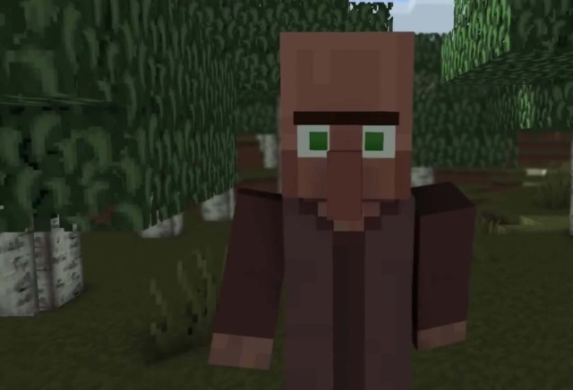 竟是|《我的世界》中最特殊的两个村民,“傻子”竟是被玩家创造出来的