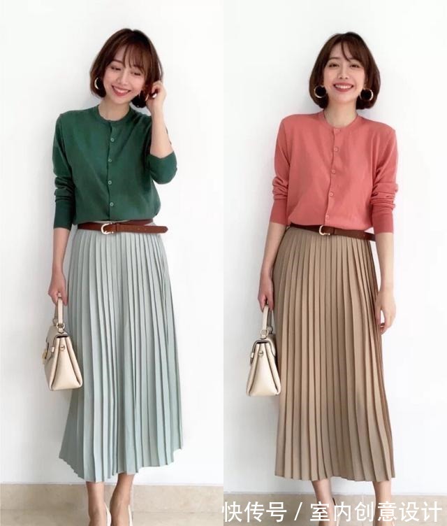 温柔 裙子不用多,这几条经典款足够,和针织衫一起穿温柔优雅,很气质!