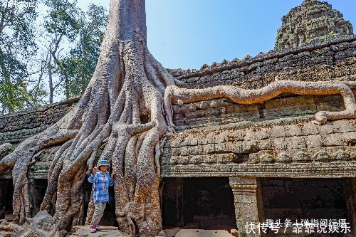 柬埔寨最大高棉古寺，荒废遗迹被“蟒蛇树根”缠绕，今成热门景点