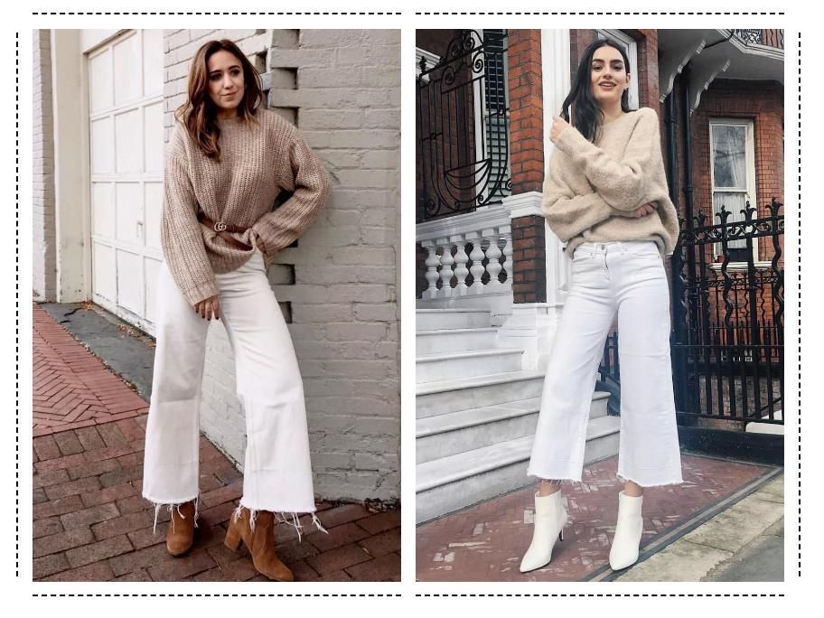 大毛衣+阔腿裤，才是秋冬最慵懒时髦的打开方式
