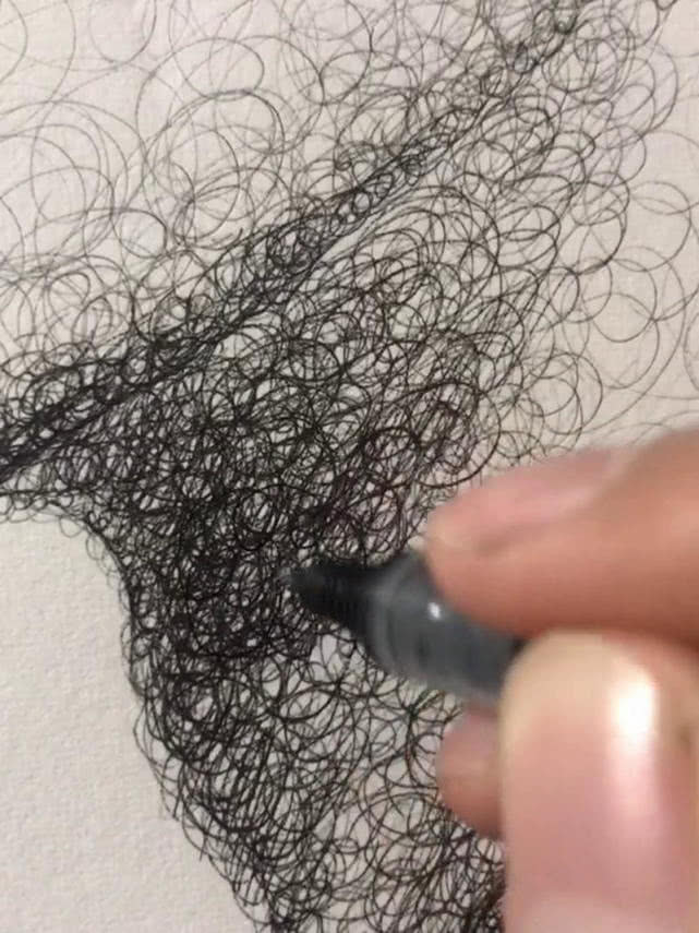 络腮胡&美术生用“没水”画笔画胡歌,还以为满脸络腮胡,成画帅晕了!