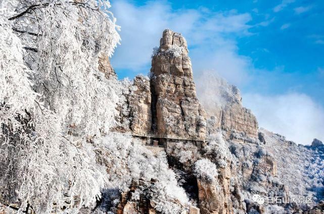 中年|2021第一场春雪！涞源白石山美上天际~