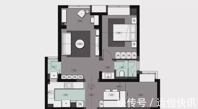 卫生间|77平的小户型二居室,次卧做全屋榻榻米设计,太实用了