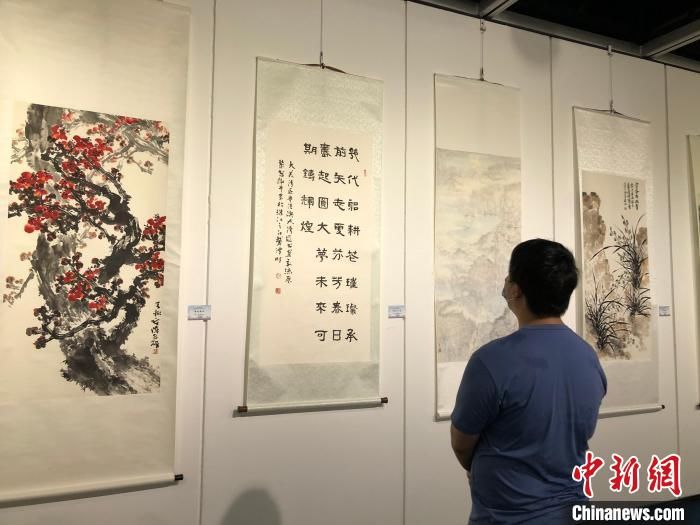 霍震寰|逾百幅三地书画家作品亮相“大美湾区”粤港澳大湾区书画交流展