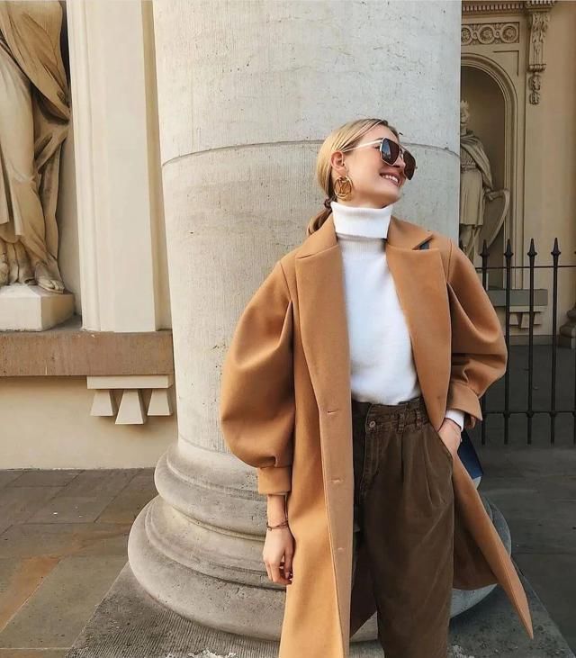 冬天怎么穿“驼色大衣”更气质？这4组实用的配色模板，值得收藏