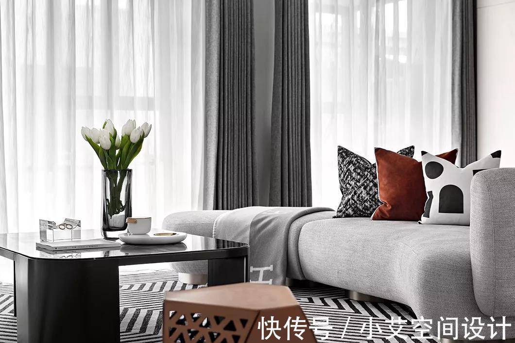 136㎡精装房软装,时尚个性,简约美!