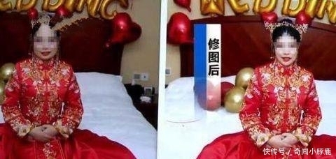 婚纱照|婚纱照P的太过,嘴唇变薄腰身变细,宴席上宾客认错新娘