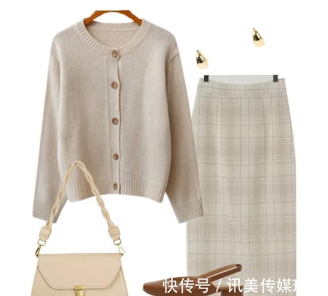 奶奶衫 今秋超美混搭CP,简直气质死了