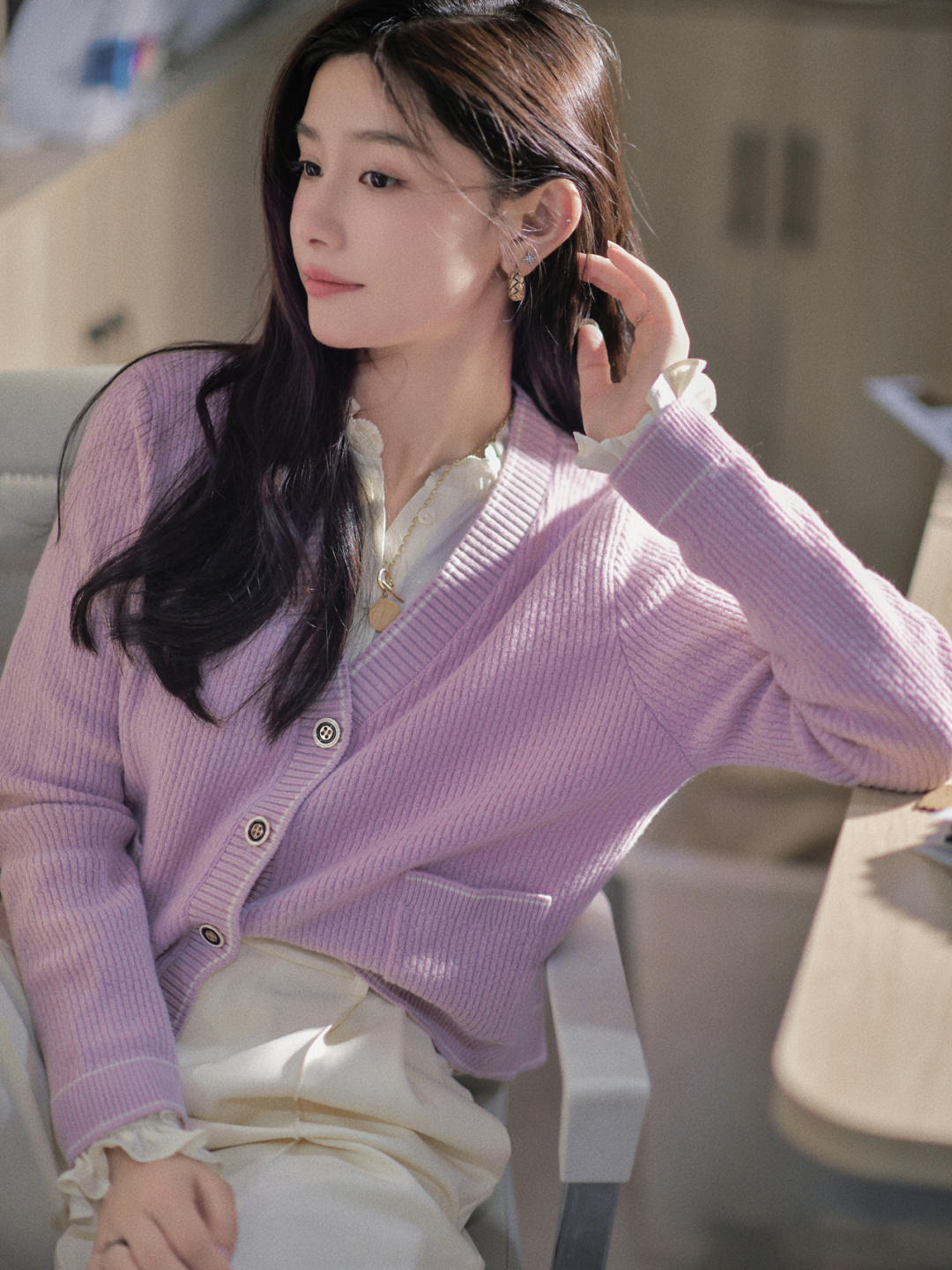 博主|针织衫的“高阶穿法”来了,入秋后看这篇就够了,优雅又有女人味