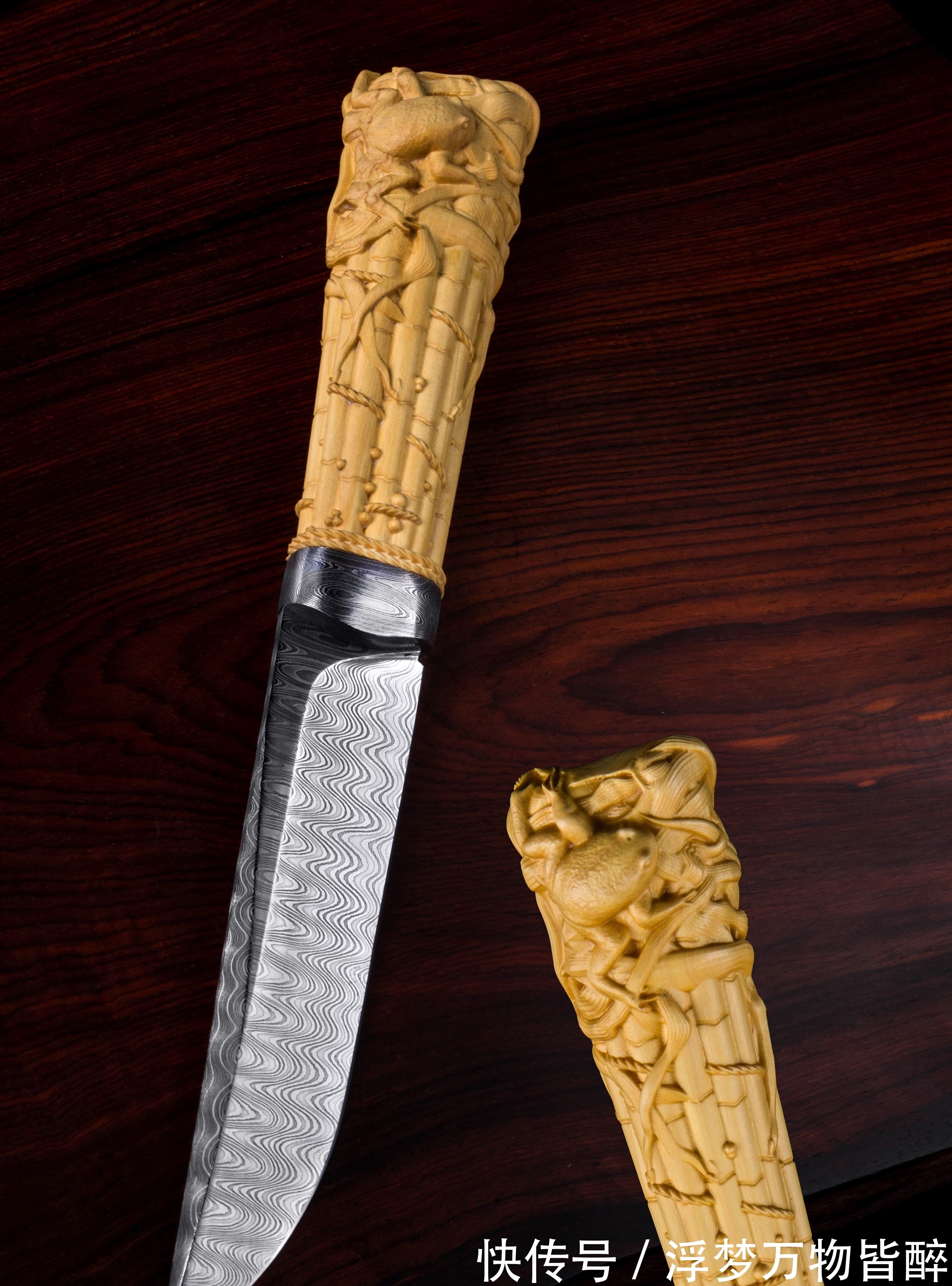 刀柄$不想当皮匠的木匠不是好刀匠,绝美的刀柄与刀鞘欣赏