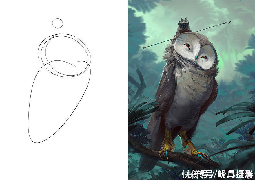 初稿|27个初稿与成品对比照,前后差距太大,网友:这是同一副画吗