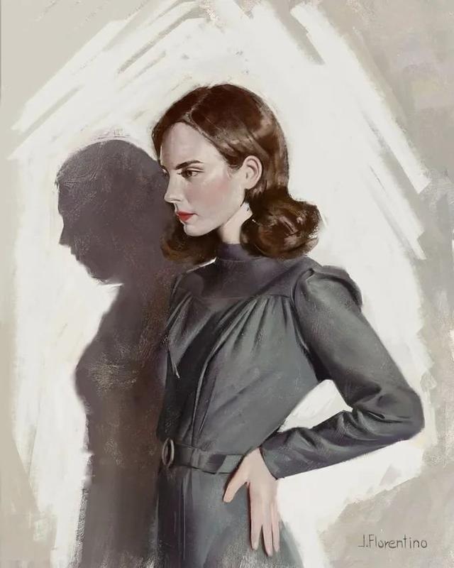 贾斯汀$菲律宾艺术家的绘画作品以女性为主，具有逼真的艺术效果