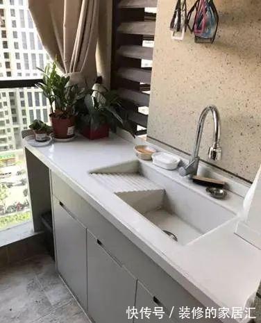 洗衣池|阳台上多砌一个洗衣池,洗衣服省水又方便,装过的人都夸好!