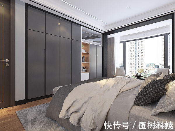 主卧室|第二次装修,果断地选择了现代风,简单耐看有品位,而且造价还低