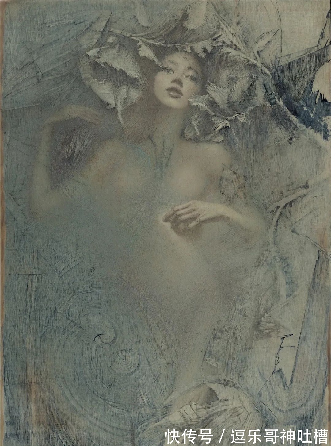 画作#“自毁”画作的艺术家,描绘不一样的油画,视觉效果超一流